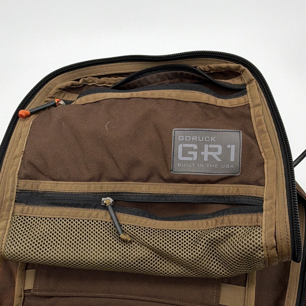 GORUCK GR1 21L Tactical Backpack Nylon Zip Fits 15" Laptop Brown/Tan Java - Picture 6 of 8